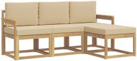 vidaXL - Buiten - bank - set - 4 - st