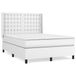 vidaXL Boxspringbed met matras, kunstleer, wit, 180x200 cm