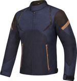 Ixon Striker Retro Zwart Marineblauw Bruin Waterdichte Textiele Motorjas - Jas