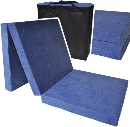 Viking Choice Logeermatras - navy blauw - 195 x 70 x 8 cm