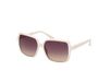 Guess GU00157 Unisex Zonnebril Vierkant Wit Kunststof