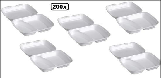 Themaparty 200x Menubox Foam wit 2 vaks