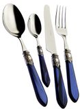 Bugatti oxb2 m-s3250 Oxford bestekset, 24-delig tafelservies, roestvrij staal/ABS blauw 39 x 27 x 5 cm