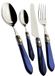 Bugatti oxb2 m-s3250 Oxford bestekset, 24-delig tafelservies, roestvrij staal/ABS blauw 39 x 27 x 5 cm