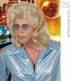 Finidi Pruik 70s Man Blond Kunsthaar