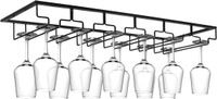 Flokoo Porte-verres à vin - Noir - 18 verres - 60 cm