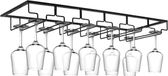 Flokoo Porte-verres à vin - Noir - 18 verres - 60 cm