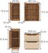 Vicco Meuble de salle de bain Lotta, Cachemire, 4 pièces