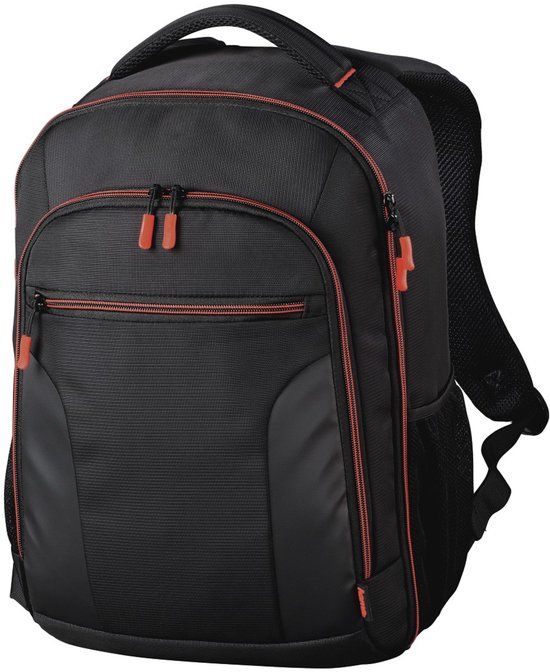 Hama Miami Camera Rugzak - Zwart/Rood - 11L