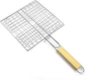 Merkloos / Sans marque Barbecue gereedschapset - Lange Handvat Hamburger Grill Clip, 23x21cm voor 4 Hamburgers