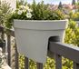 Jelenia Plast Jardinière de balcon Gris/Blanc