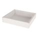 Dijk Natural Collections Houten kaarsenbord/plateau - vierkant - wit - 20 x 20 cm