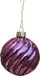 Uniplant - Kerstbal swirl vintage roze 8 cm