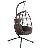HinHocker Hangstoel met frame | bruin