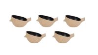 Décopatch HD050Cpack - Lot de 5 supports en papier mâché, 11x9x5 cm, waterproof, cache pot oiseau S