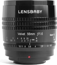 Lensbaby Velvet 56 - Micro Four Thirds - Zwart