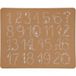 Lille Vilde Tapis de table Play Mat Numéros