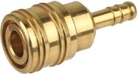 K&W Metabo Euro Luchtkoppeling - Met 6 mm Slangtule - Messing