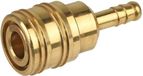 K&W Metabo Euro Luchtkoppeling - Met 6 mm Slangtule - Messing