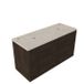 Saniclass Holz Frame Badkamermeubelset - 120x45x63cm - Travertine natuurstenen topblad - 2 kraangaten - 2 lades - mat eiken charcoal
