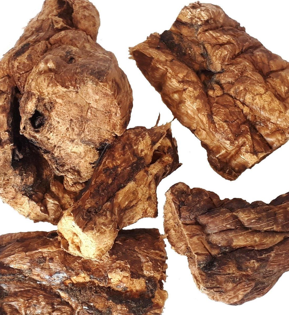 123diepvriesvoer.nl 3 x Runderlong gedroogd 300 gram - Long Honden Traning Snacks Trainers Hond Beloning Snack Brokjes