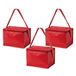 Merkloos / Sans marque 5x stuks kleine mini koeltasjes rood sixpack blikjes - Compacte koelboxen/koeltassen