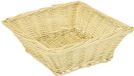 Merkloos / Sans marque Excellent Houseware Broodmandje - naturel - riet - vierkant - 26 x 26 x 8 cm