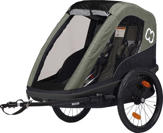 Hamax Avenida ONE kinderfietskar olive green