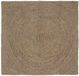 vidaXL Vloerkleed Jute Grijs 120 x 120 cm