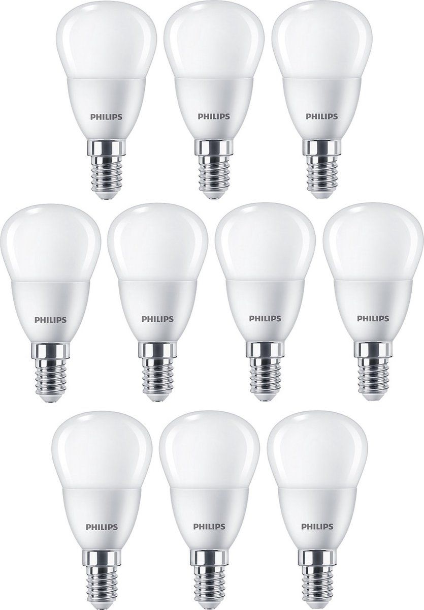 Philips LED kogellamp E14 2.8W 2700K mat - 10 stuks