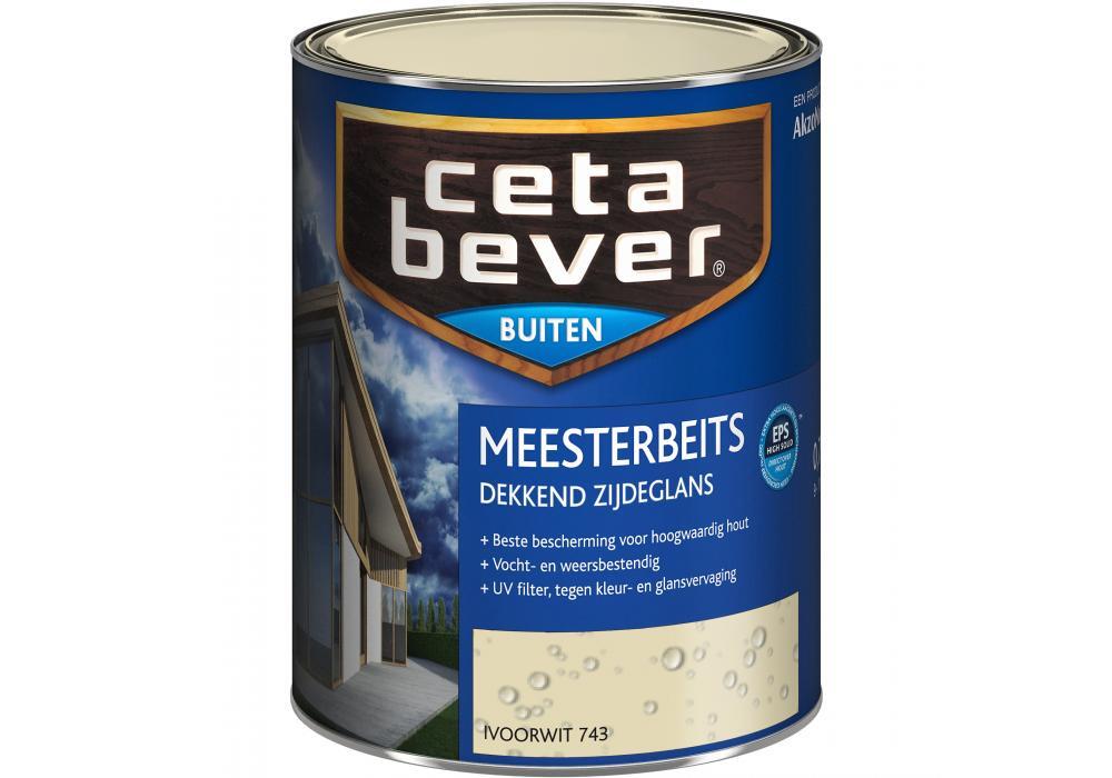 Cetabever Meesterbeits dekkend zijdeglans 0 75 liter 407 engels rood