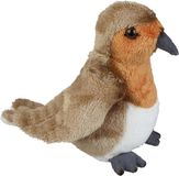 Ravensden Roodborstje vogel knuffel - multi- stof/pluche - 19 cm