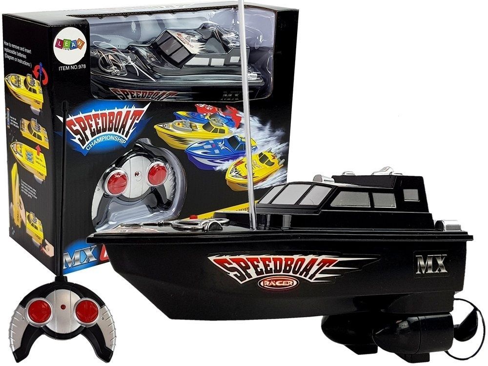 Viking Choice RC Speedboot - 23 cm - Zwart - 27 Mhz - 15 km/h - 40m Bereik