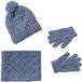 Vertbaudet Meisjesset muts, colsjaal en handschoenen hemelsblauw