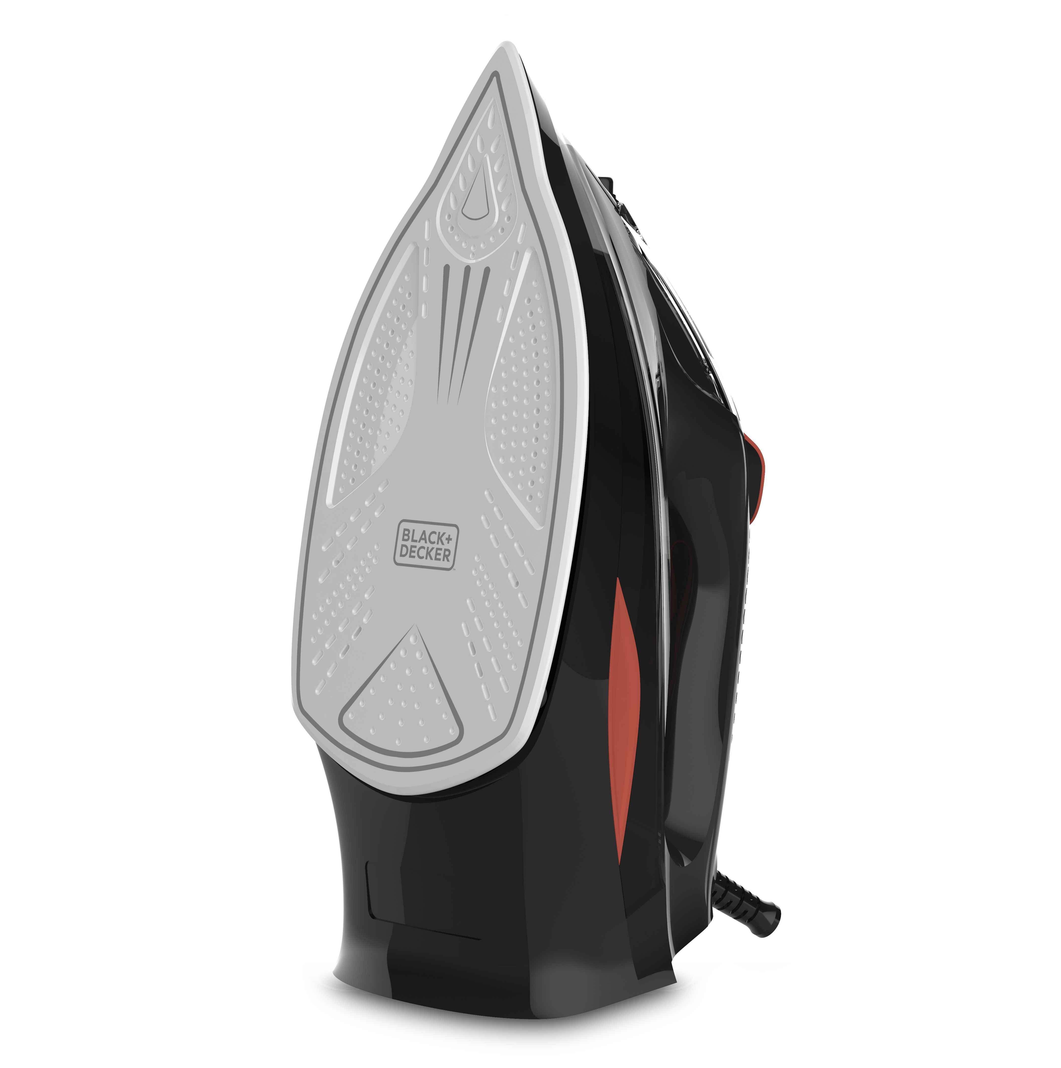 Black+Decker BXIR3000E Steam Iron - 3000W - Ceramic Soleplate - Black/Orange