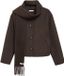 comma s.Oliver Outdoor-Jacke Vrouwen Donkerbruin Wol XL