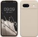 kwmobile telefoonhoesje geschikt voor Google Pixel 8a - Hoesje met siliconen coating - Smartphone case in mat crème