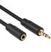 Allteq Jack verlengkabel 3.5 mm Male To Female Zwart 1.5 meter