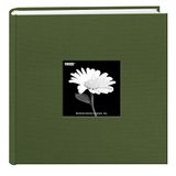 Stof Frame Cover Fotoalbum 200 Zakken Houden 4x6 Foto's, Kruiden Groen
