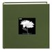 Stof Frame Cover Fotoalbum 200 Zakken Houden 4x6 Foto's, Kruiden Groen