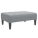 VidaXL Voetenbank 77x55x31 cm stof lichtgrijs