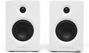 Victrola Tempo Enceintes de bibliothèque Bluetooth – Son Hi-Fi remplissant la pièce, streaming multi-enceintes Auracast, connectivité Bluetooth, entrées USB-C et tourne-disque, sortie subwoofer (Paire, Blanc)