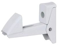 Alberts 307769 luik en deurvastzetter | zelfsluitend | aluminium, wit gelakt | afstand vastzetter - plaat 15-50 mm