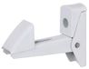 Alberts 307769 luik en deurvastzetter | zelfsluitend | aluminium, wit gelakt | afstand vastzetter - plaat 15-50 mm
