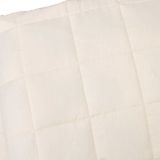 vidaXL Verzwaringsdeken 140x200 cm 6 kg Badstof Lichtcrèmekleurig