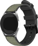 Strap-it Polar Nylon bandje hybrid nylon geschikt voor Polar Ignite / Ignite 2 / Ignite 3 / Unite / Polar Pacer - Groen