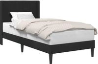 vidaXL Bedframe met hoofdeinde Zwart 100 x 200 cm Fluweel