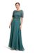 Vera Mont robe de soirée pour femme avec dentelle, vert foncé, 42