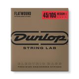 Dunlop Bass snaren in roestvrij staal platte achterkant Medium Scale 45-105