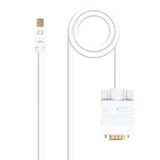Brightium Mini DP naar VGA-converterkabel, wit, 5 m